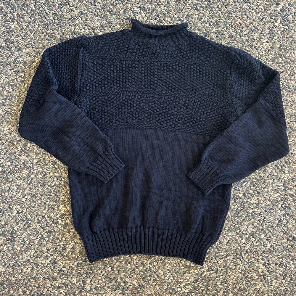 Filson Navy Blue Wool Sweater